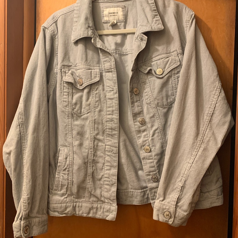 Gray corduroy jacket
